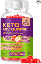 Load image into Gallery viewer, Keto Acv Gummies for Advanced Weight Loss &amp; Belly Fat Burn - Pro Active Super Apple Cider Vinegar Gummies - Rapid Fat Burner Diet Supplement for Women Men - Sugar Free &amp; Gluten Free (1000MG)
